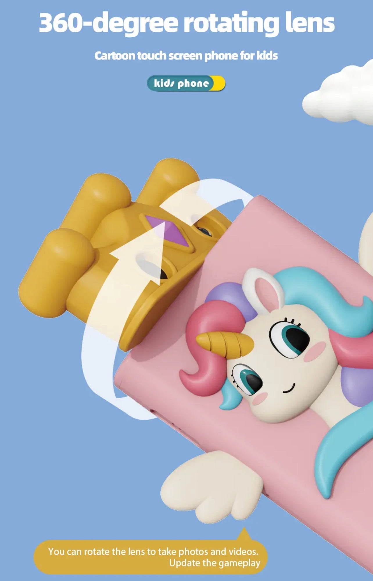 Kid‑Hero Touch & Learn Smartphone with 360° Camera